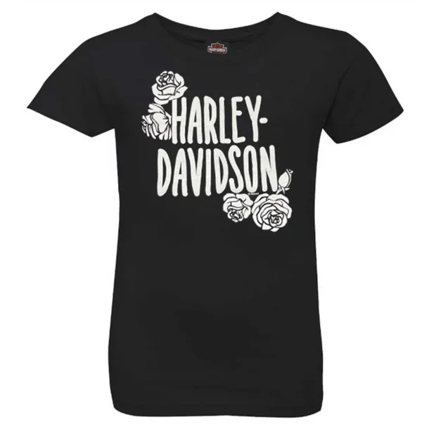 Big Girls' Roses Short Sleeve Tee