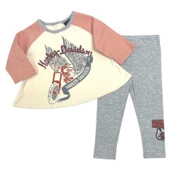  Baby Girls' Set, 3/4 Sleeve Tee &amp; Pant Set