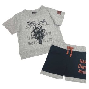 Little Boys' 2-PC Knit Short Sleeve Tee & Jog Shorts