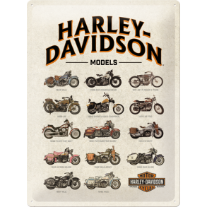 NOSTALGIC MODELS H-D Tin Sign