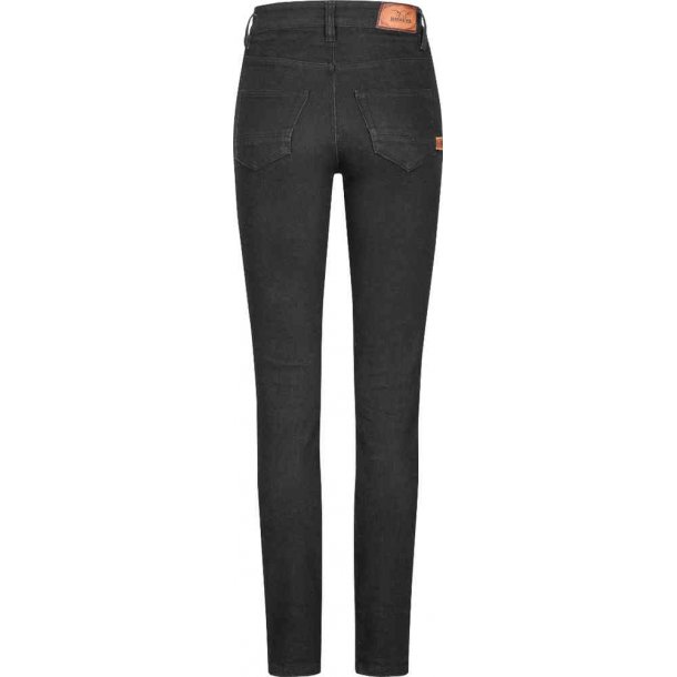 ROKKERTECH HIGH WAIST RIDING JEANS, BLACK, LADY