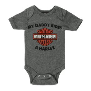 My Daddy Rides A Harley Creeper - 2 Piece Set
