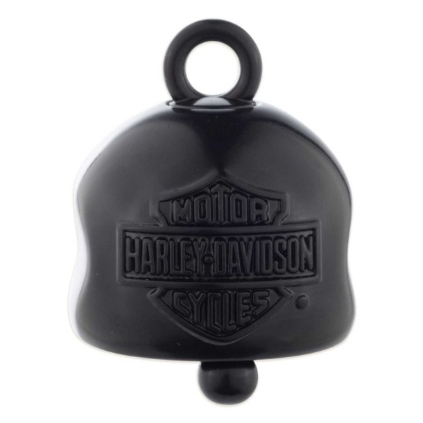 Sculpted Skull Bar &amp; Shield Logo Ride Bell, Solid Black