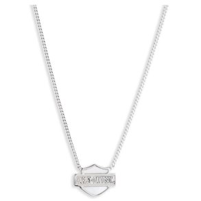 Mother of Pearl Bar & Shield Pendant Necklace