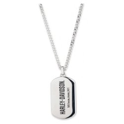 Dog Tag Pendant Necklace, Stainless Steel