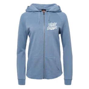 Kopi af  Women's Quickdraw Zip-Up Raw-Edge Hoodie, Misty Blue