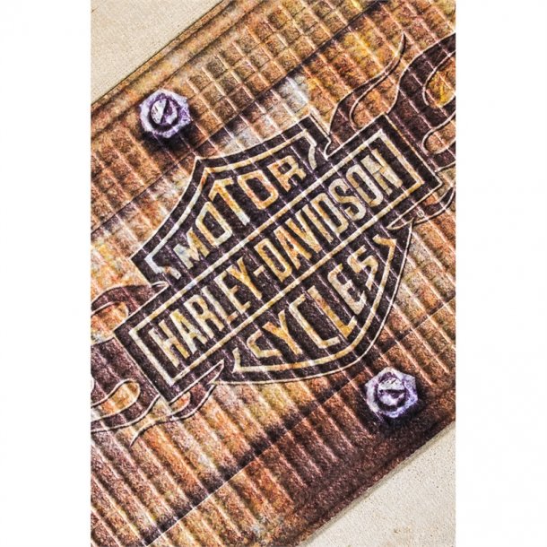 EMBOSS FLOORMAT BAR &amp; SHIELD FLAMES