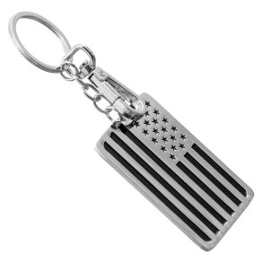 Americana Carbon Fiber 2 Sided Key Chain