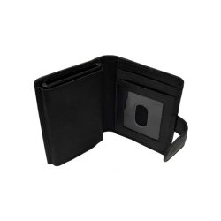 Men's B&S Logo Click Card Case Leather Wallet