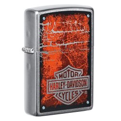 H-D RED METAL B&S ZIPPO
