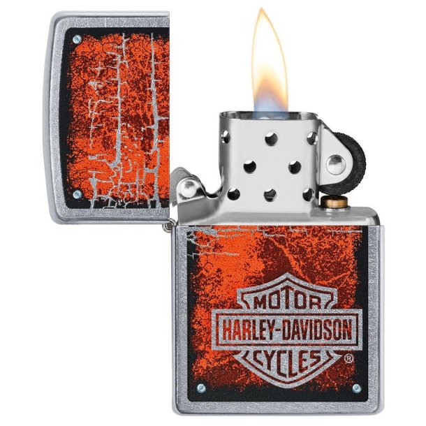 H-D RED METAL B&S ZIPPO