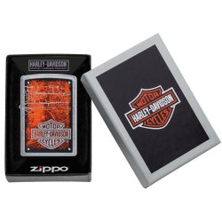 H-D RED METAL B&S ZIPPO