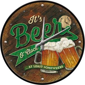 Beer O'clock Wall Clock