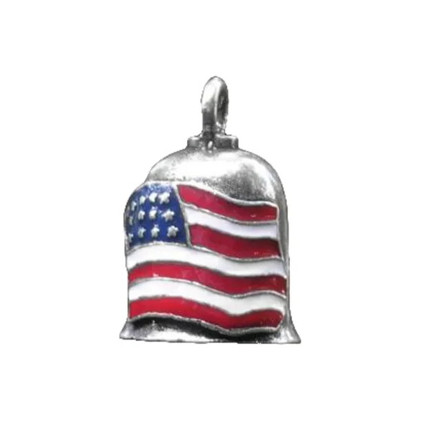 COLORED AMERICAN FLAG BELL