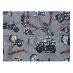 Little Boys' 1/4-Zip Bike Printed Hooded Toddler Windbreaker