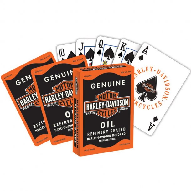 H-D OIL CAN PLAYING CARDS