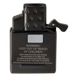 Single Torch Butane Lighter Insert - Black
