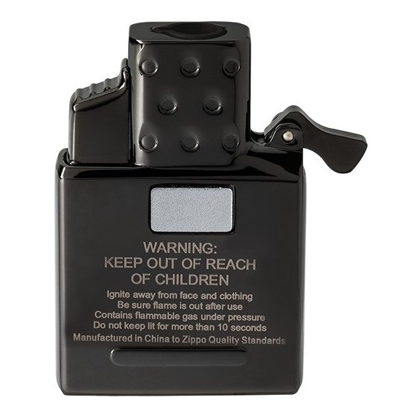Single Torch Butane Lighter Insert - Black