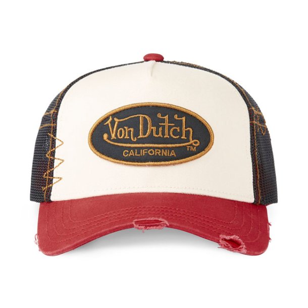 VON DUTCH LOGO CAP GREY/RED