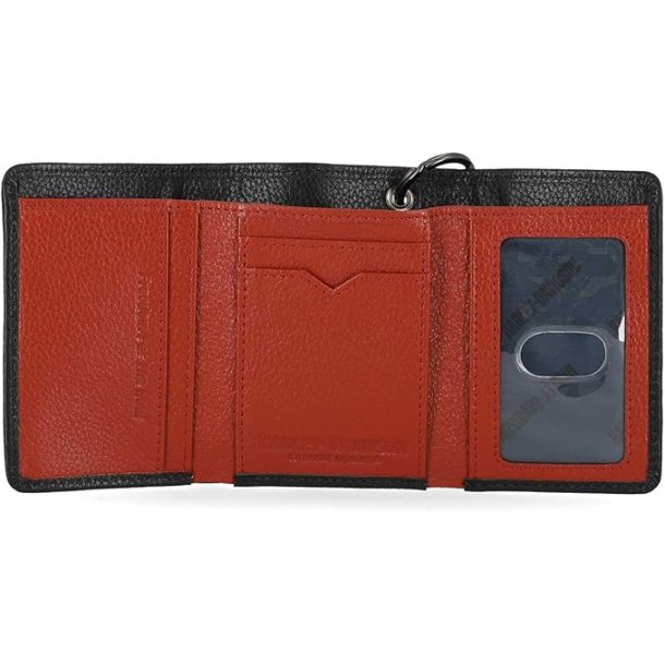 Men's Bar &amp; Shield Core Pebble Chain Tri-Fold Wallet