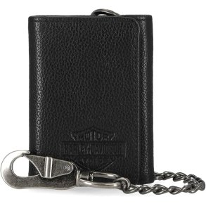Men's Bar & Shield Core Pebble Chain Tri-Fold Wallet