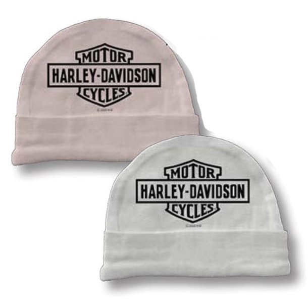 Newborn Girls' 2-Pack Cuffed Knit Caps 