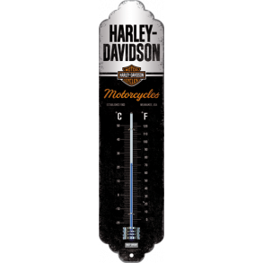 Harley-Davidson Black/White Thermometer