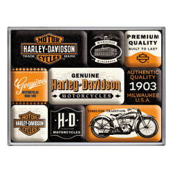 H-D Genuine Motorcycles Milwaukee - Magnet Set