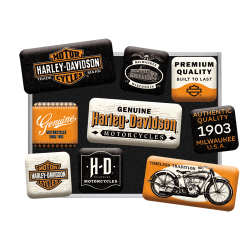 H-D Genuine Motorcycles Milwaukee - Magnet Set