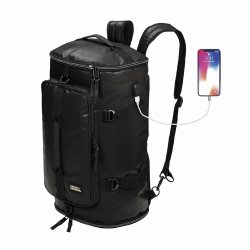 Water-Resistant Hybrid Travel Duffel &amp; Backpack