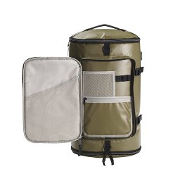 Water-Resistant Hybrid Travel Duffel/Backpack- Khaki