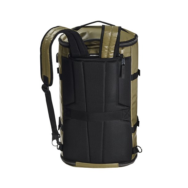 Water-Resistant Hybrid Travel Duffel/Backpack- Khaki