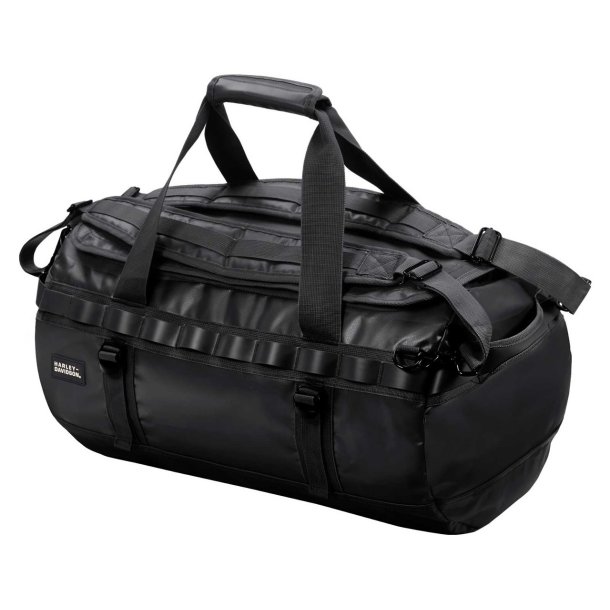 Harley-Davidson Water-Resistant Functional Hybrid Duffel Bag/Backpack - Black