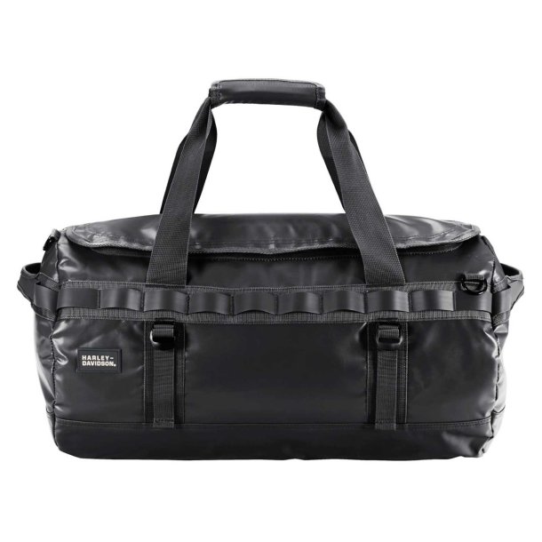 Harley-Davidson Water-Resistant Functional Hybrid Duffel Bag/Backpack - Black