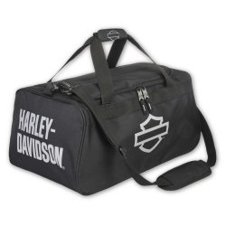 Open B&S Logo Zipper Rugged  Duffel Bag