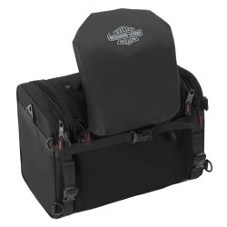 Racing Travel Duffel Bag w/ Hideaway Rain Cover - Black