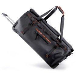 29" Waterproof Adventure Large Wheeling Duffel Bag, Black/Rust