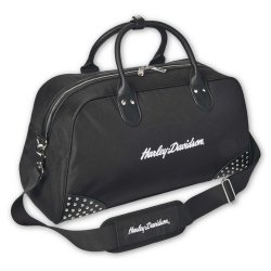 H-D Script Studded Duffel Bag