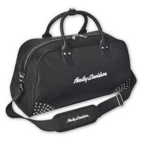 H-D Script Studded Duffel Bag