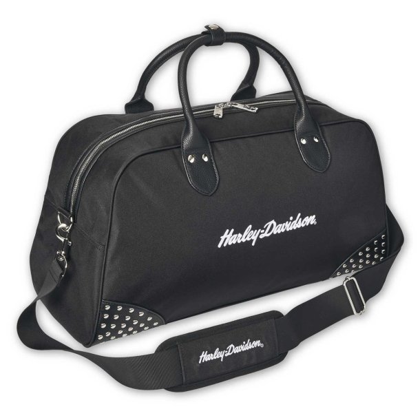H-D Script Studded Duffel Bag