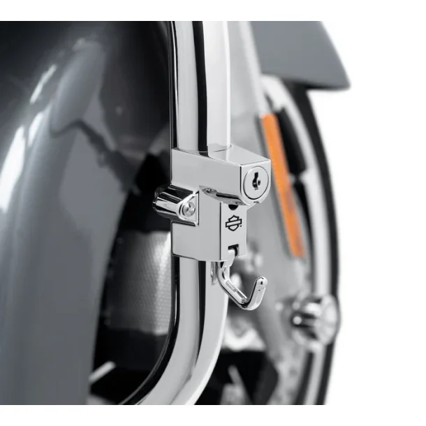 Universal Mount Helmet Lock Chrome