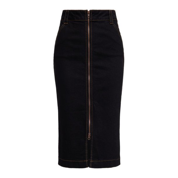 QUEEN KEROSIN PENCIL SKIRT BLACK