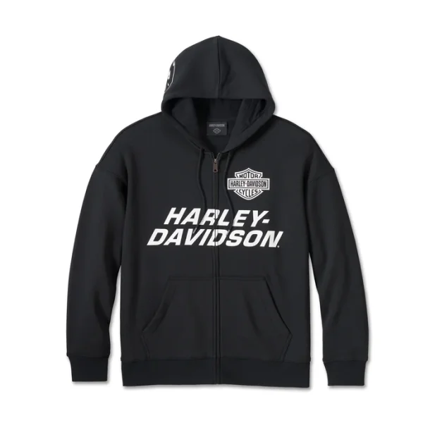 Men's Screamin' Eagle Zip-Up Hoodie - Black Beauty