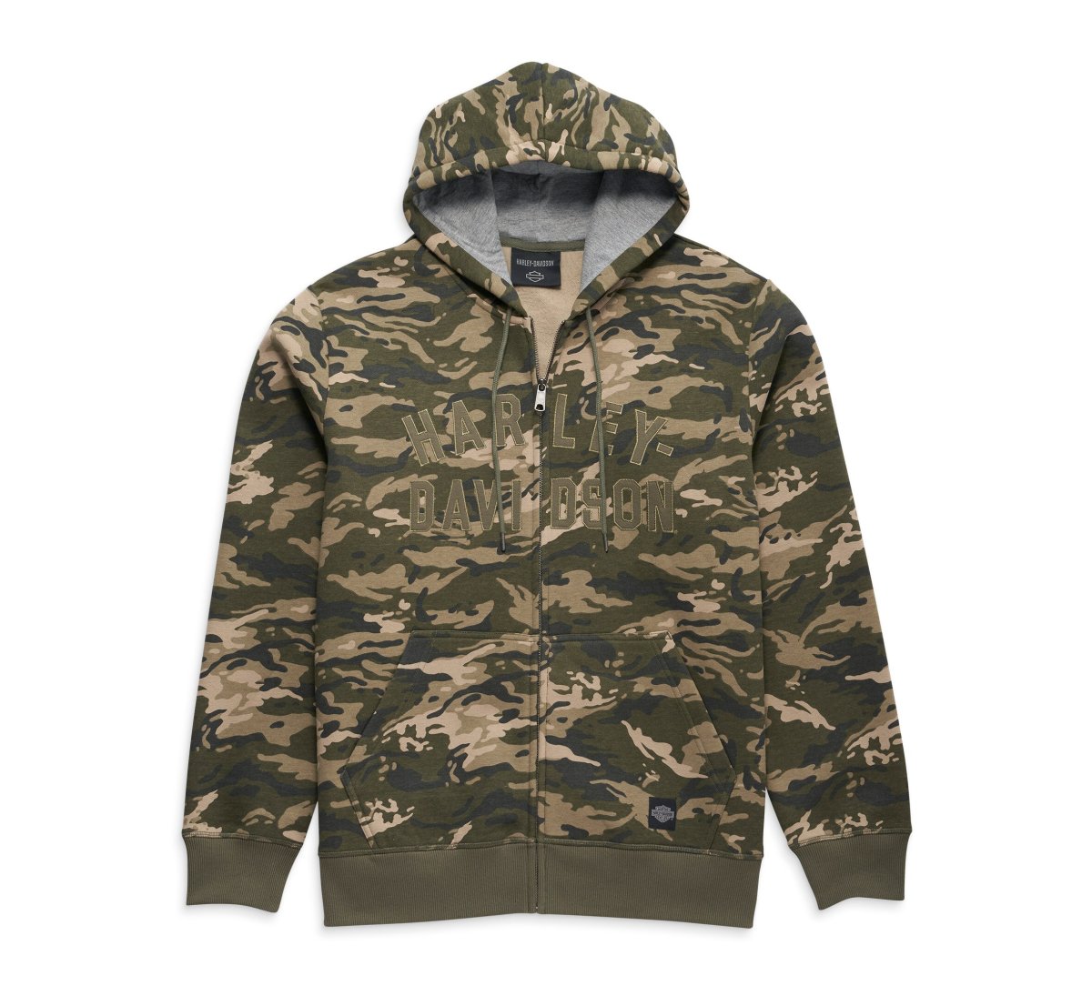 Men's Staple Camo Zip-Up Hoodie - KLIK HER FOR GENUINE H-D HERRETØJ ...