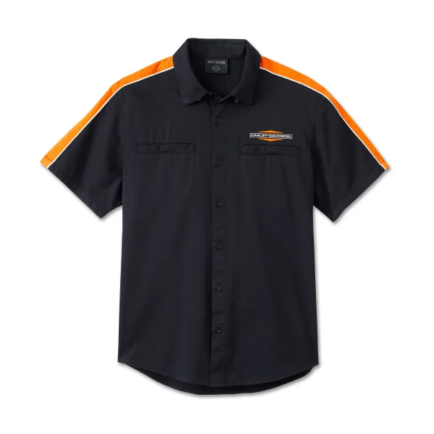 Stacked Bar &amp; Shield Short Sleeve Shirt 