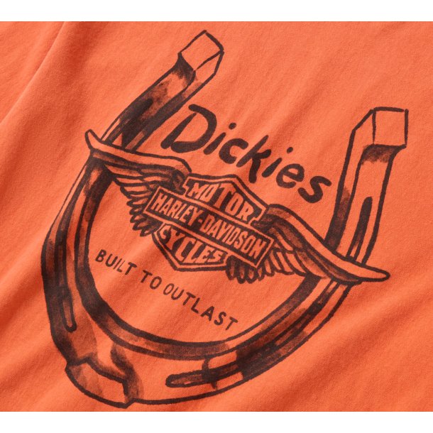 Men's Dickies x H-D Winged Horseshoe Long Sleeve Tee