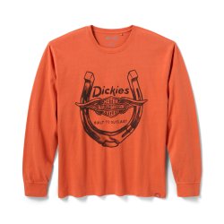 Men's Dickies x H-D Winged Horseshoe Long Sleeve Tee