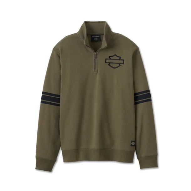 Bar &amp; Shield 1/4 Zip Fleece - Grape Leaf