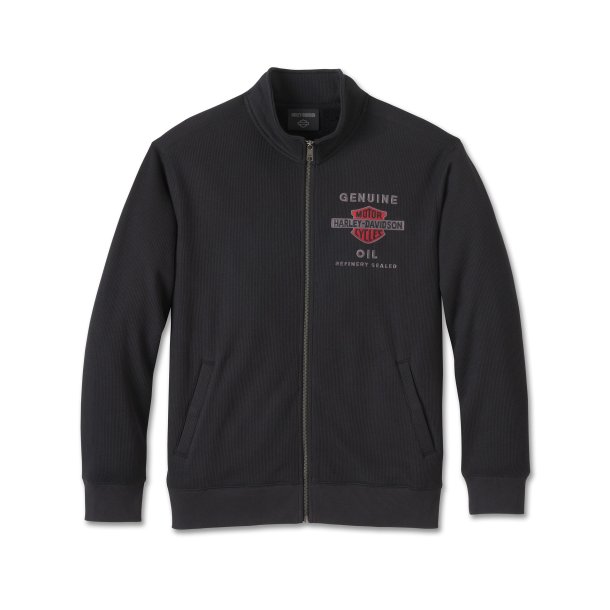 Bar &amp; Shield Track Jacket - Harley Black