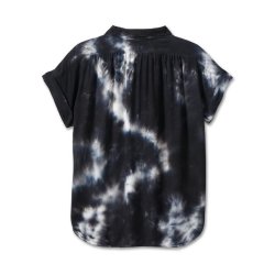 Bar &amp; Shield Tie Dye Button Down Ladies Shirt